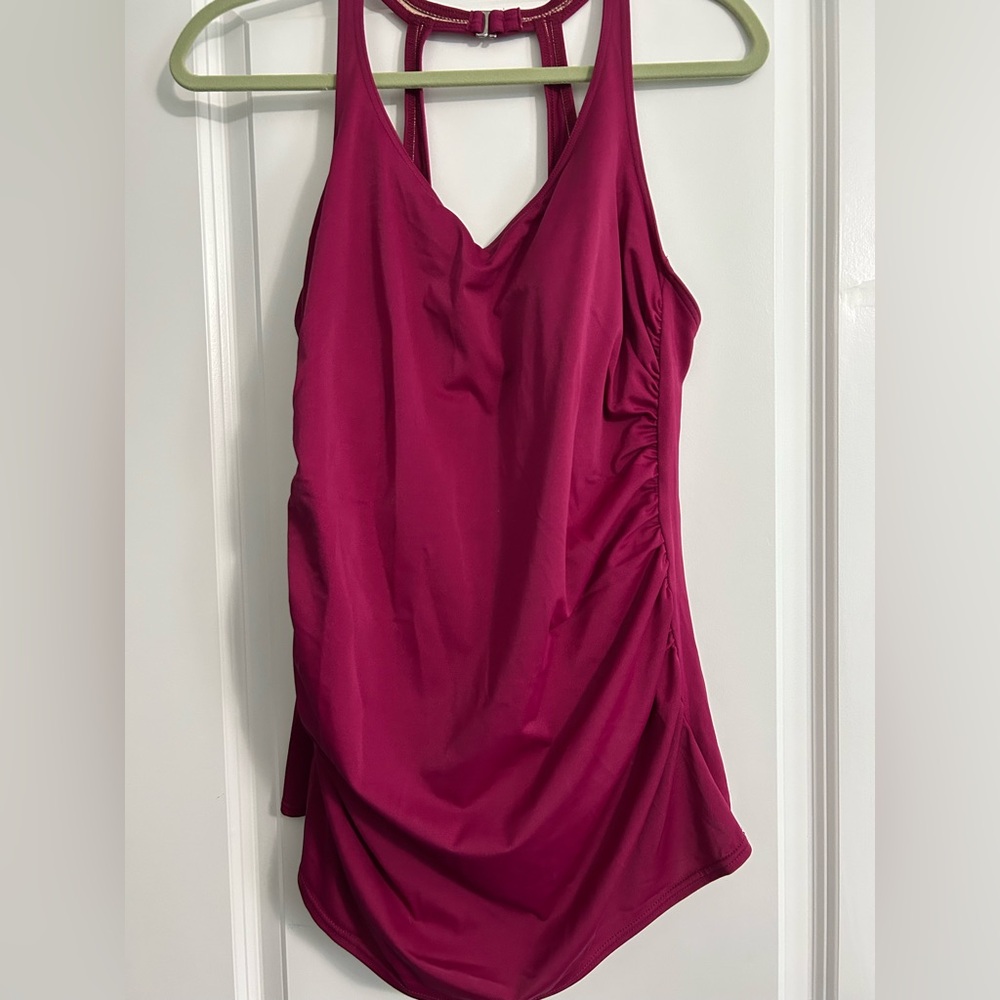 Lands' End Women's One Piece Swimsuit - Pink